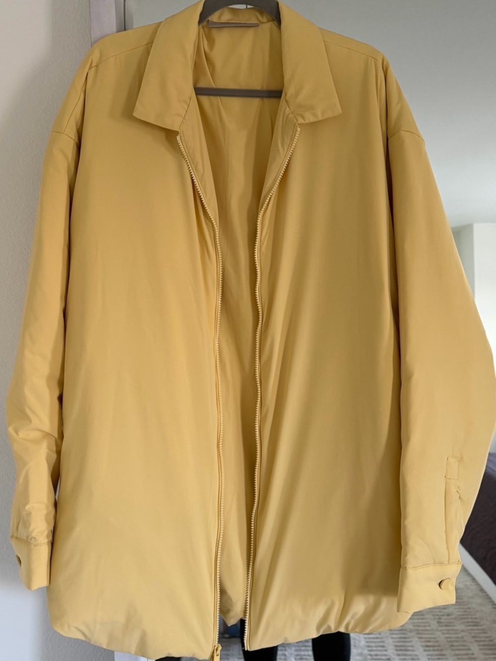 Essentials Men's Lightweight Zip-Front Jacket - Yellow - Picture 5 of 8